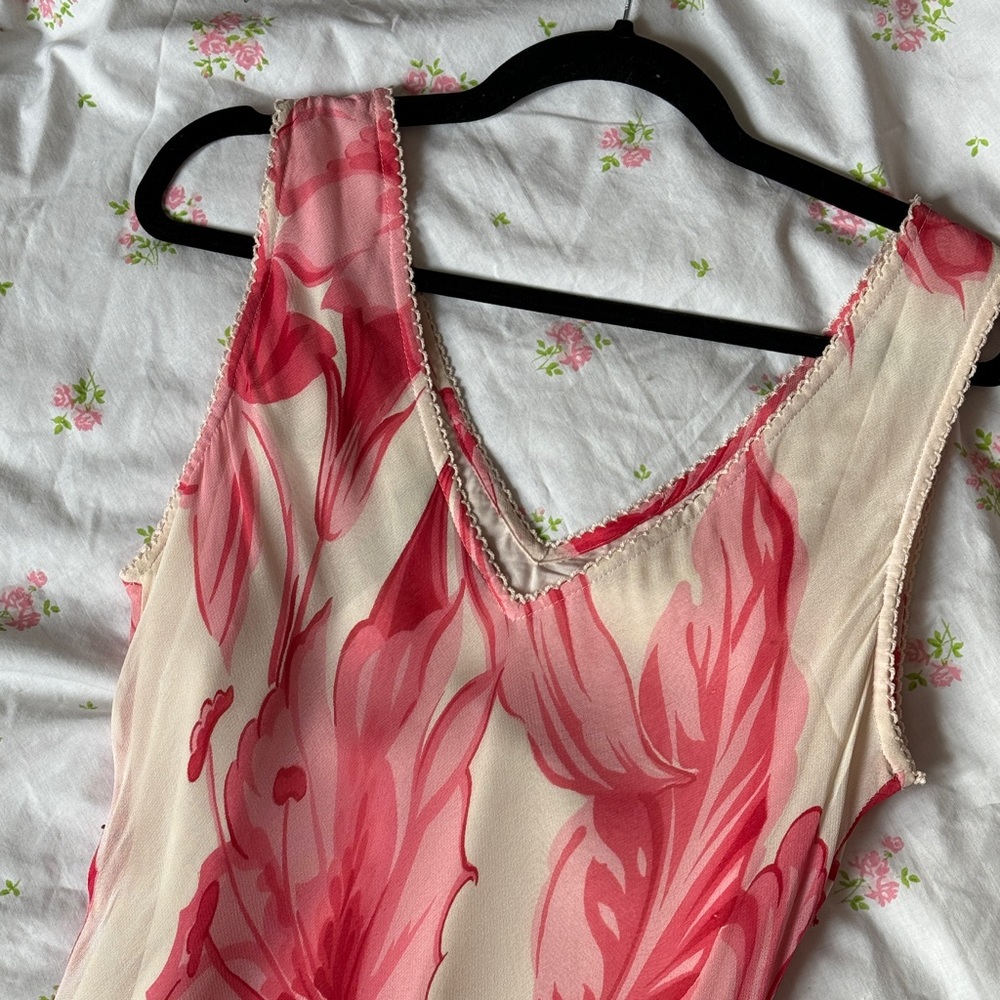 Vintage Floral Y2K Dress Gown - Picture 13 of 15